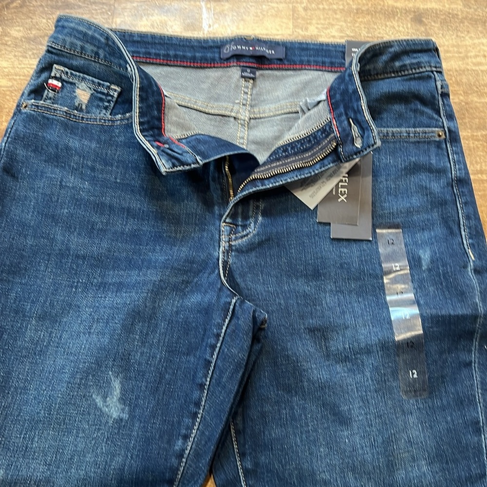 NWT Tommy Hilfiger Curvy Skinny Ankle Jean size 12 - Picture 7 of 13